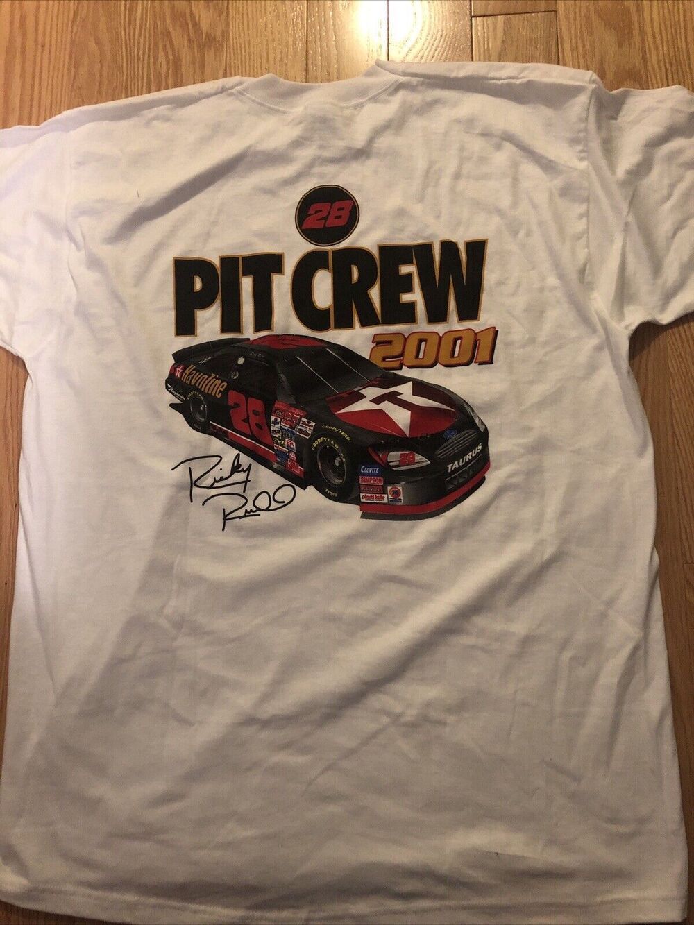Vintage Ricky Rudd Texaco Havoline Pit Crew 2001 T Shirt Size XL Robert Yates